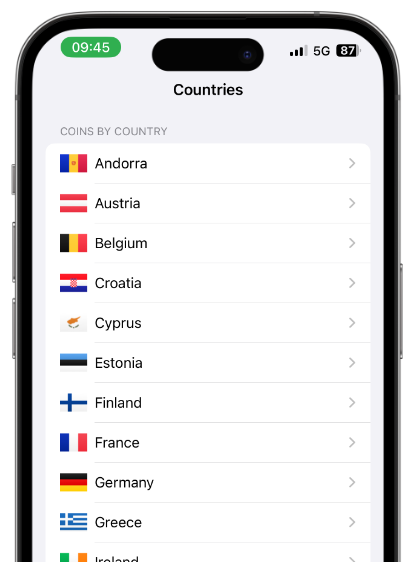 Find Coins by Country and Year